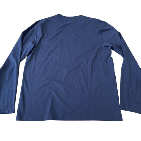 Duluth Trading 40 Grit T-Shirt Mens Size Medium Blue Long Sleeve Cotton Pocket T - Picture 5 of 5